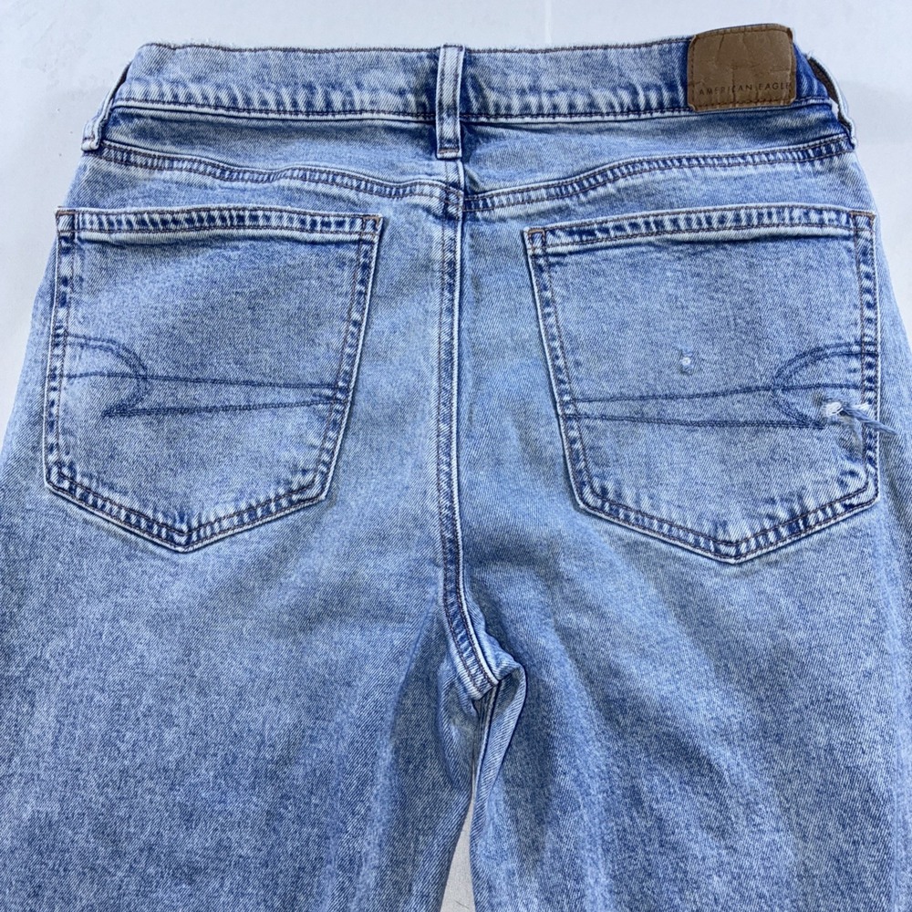 American Eagle Low Rise Baggy Flare Y2K Jeans Women's Size 2 Long - Picture 11 of 14